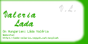 valeria lada business card